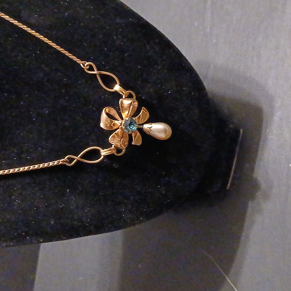 Vandell vintage floral gold necklace 1/20 - Picture 6 of 12